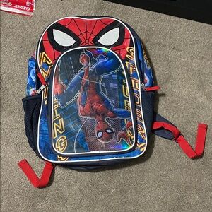 Spider-Man Backpack with Red and Blue Accents